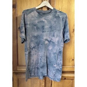 Lululemon Men's XL Always Agile Short Sleeve T Tee Shirt Diamond Dye Chambray